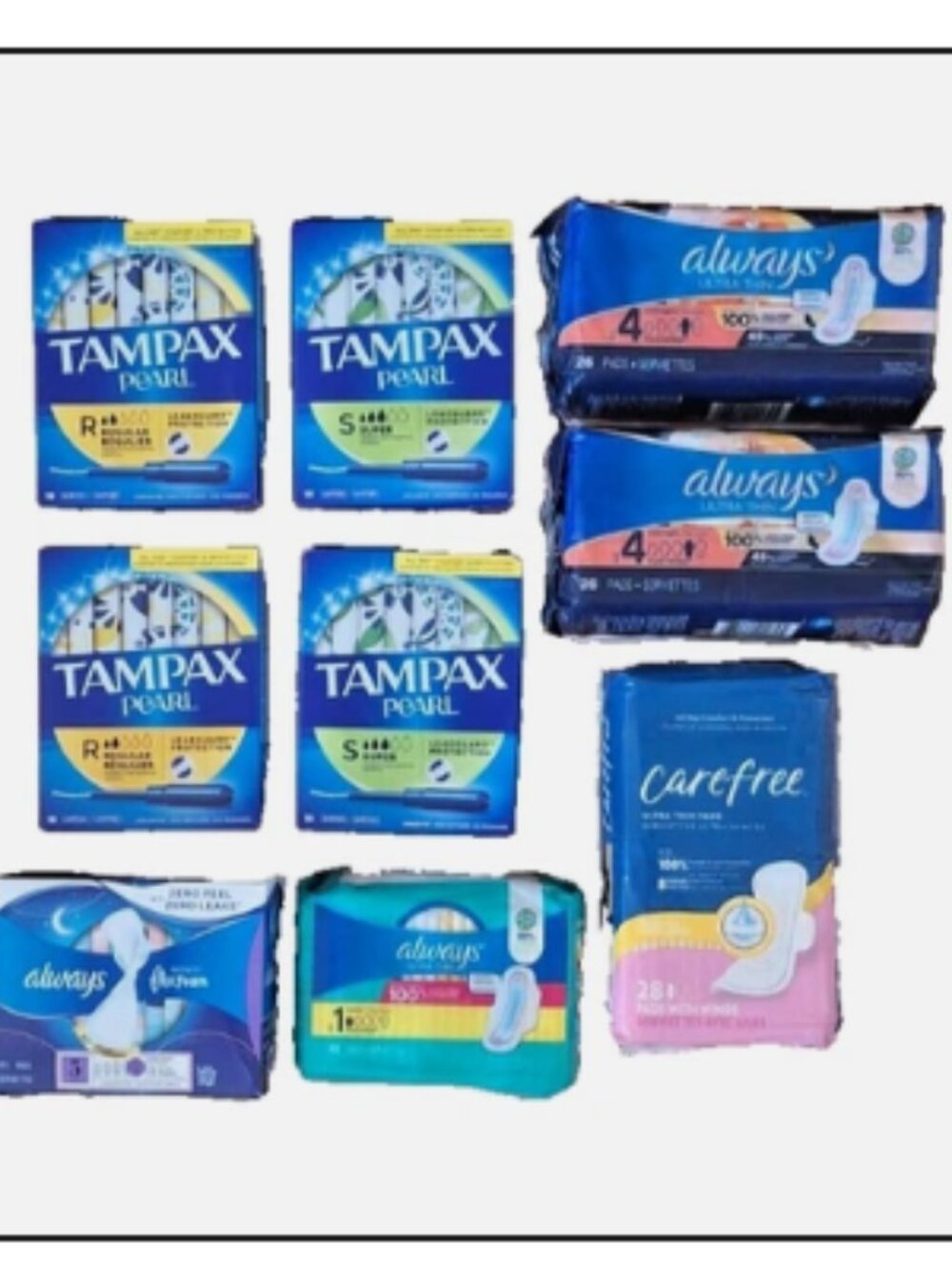 BUNDLE OF FEMININE HYGIENE PRODUCTS   BNIB